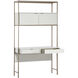 Ambrose 47.25 X 22.5 inch Champagne Gold / Cream Modular Wall Desk